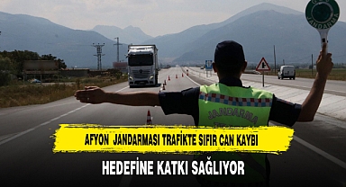 Afyon Jandarması Trafikte Sıfır Can Kaybı Hedefine Katkı Sağlıyor