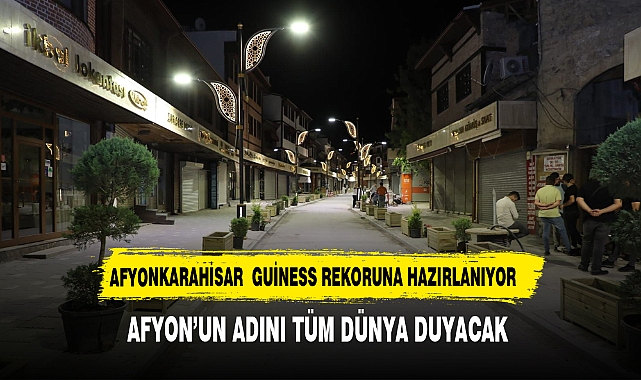 AFYON'UN TARİHİ UZUN ÇARŞISINDA TARİHİ REKOR İÇİN SAYILI GÜNLER KALDI