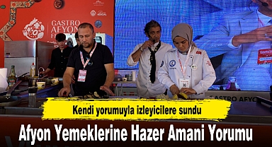 Afyon Yemeklerine Hazer Amani Yorumu