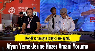 Afyon Yemeklerine Hazer Amani Yorumu