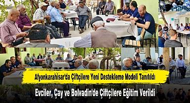 Afyonkarahisar'da Çiftçilere Yeni Destekleme Modeli Tanıtıldı