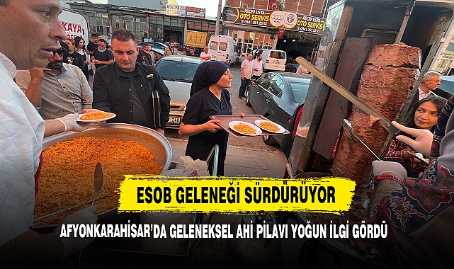 Afyonkarahisar’da Geleneksel Ahi Pilavı Yoğun İlgi Gördü