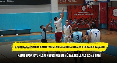 Afyonkarahisar’da Kamu Takımları Arasında Kıyasıya Rekabet Yaşandı