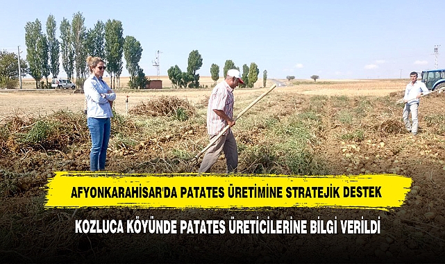 AFYONKARAHİSAR'DA PATATES ÜRETİMİNE STRATEJİK DESTEK