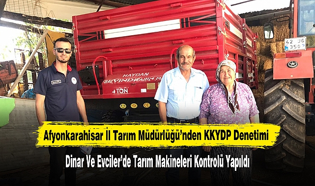 Afyonkarahisar İl Tarım Müdürlüğü’nden KKYDP Denetimi