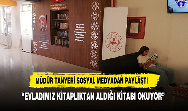 "Afyonkarahisar Nüfus Müdürlüğü'nde Kitap Okuyan Minik Öğrenci Paylaşımı İlgi Çekti"