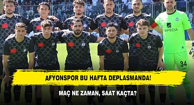 AFYONSPOR BU HAFTA DEPLASMANDA!