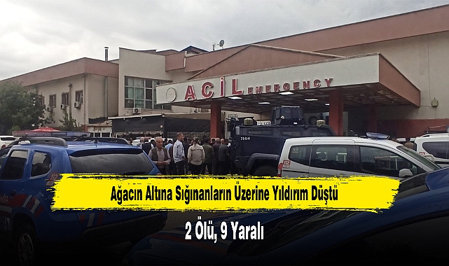 Ağacın Altına Sığınanların Üzerine Yıldırım Düştü: 2 Ölü, 9 Yaralı