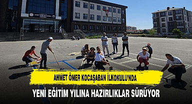 Ahmet Ömer Kocaşaban İlkokulu'nda Yeni Eğitim Yılına Hazırlıklar Sürüyor