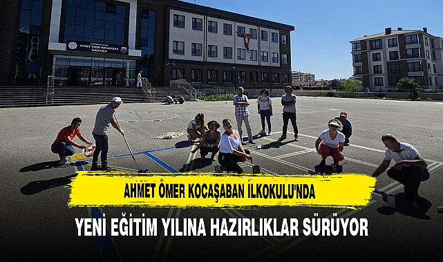Ahmet Ömer Kocaşaban İlkokulu'nda Yeni Eğitim Yılına Hazırlıklar Sürüyor