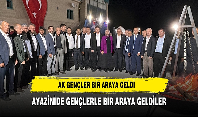 " AK Partimize ve AK Davamıza gönül veren gençlerimizle bir aradayız."