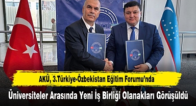 AKÜ, 3.Türkiye-Özbekistan Eğitim Forumu’nda