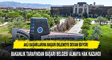 AKÜ Başarılarına Başarı Eklemeye Devam Ediyor!