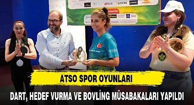 ATSO SPOR OYUNLARI DART, HEDEF VURMA VE BOVLİNG MÜSABAKALARI YAPILDI