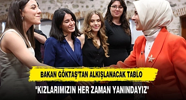 BAKAN MAHİNUR ÖZDEMİR GÖKTAŞ: "KIZLARIMIZIN HER ZAMAN YANINDAYIZ"