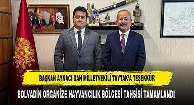 Başkan Aynacı’dan Milletvekili Taytak’a Teşekkür