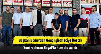 Başkan Bodur’dan Genç İşletmeciye Destek