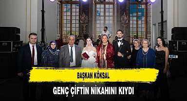 Başkan Köksal Genç Çiftin Nikahını Kıydı
