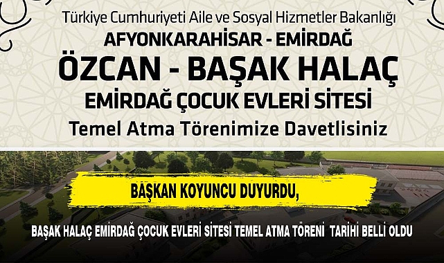 BAŞKAN KOYUNCU  DUYURDU DEV TESİSİN TEMEL ATMA TÖRENİ 27 EYLÜL'DE YAPILACAK