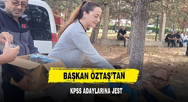 Başkan Öztaş’tan KPSS Adaylarına Jest