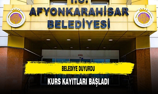 Belediye Duyurdu Kurs Kayıtları Başladı