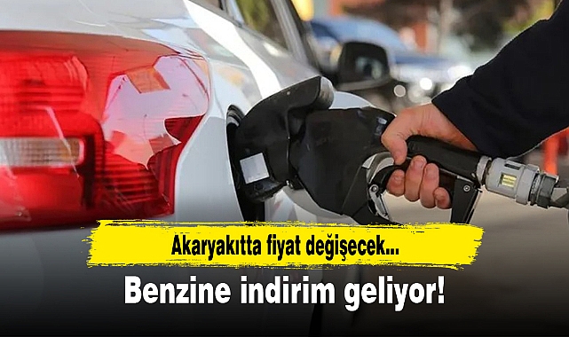Benzine indirim geliyor
