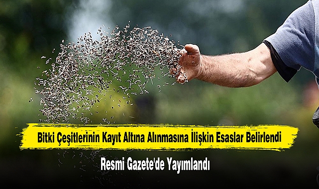 Bitki Çeşitlerinin Kayıt Altına Alınmasına İlişkin Esaslar Belirlendi