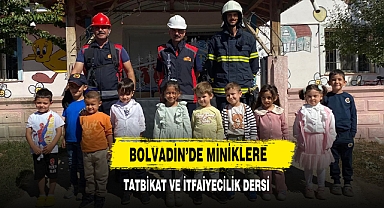 Bolvadin'de Miniklere Tatbikat Ve İtfaiyecilik Dersi