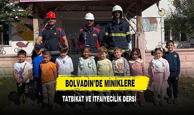 Bolvadin'de Miniklere Tatbikat Ve İtfaiyecilik Dersi