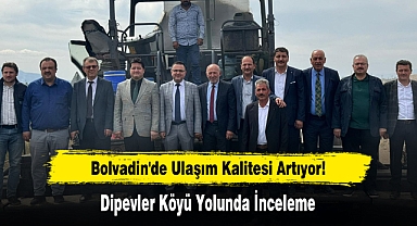Bolvadin'de Ulaşım Kalitesi Artıyor: Dipevler Köyü Yolunda İnceleme