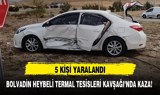 BOLVADİN HEYBELİ TERMAL TESİSLERİ KAVŞAĞI'NDA KAZA!