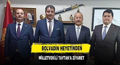 Bolvadin heyetinden Milletvekili Taytak'a Ziyaret
