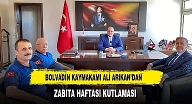 BOLVADİN KAYMAKAMI ALİ ARIKAN’DAN ZABITA HAFTASI KUTLAMASI