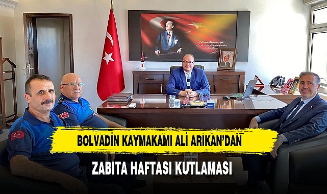 BOLVADİN KAYMAKAMI ALİ ARIKAN’DAN ZABITA HAFTASI KUTLAMASI