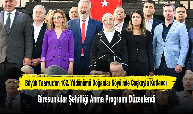 Büyük Taarruz’un 102. Yıldönümü Doğanlar Köyü’nde Coşkuyla Kutlandı