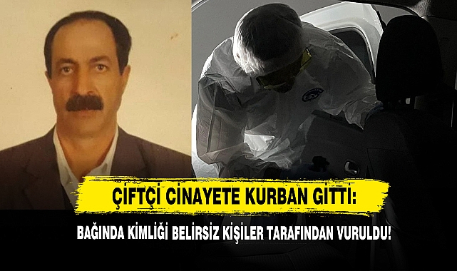 Çiftçi Cinayete Kurban Gitti