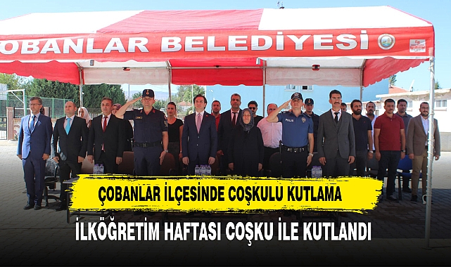 Çobanlar İlçesinde İlköğretim Haftası Coşkusu