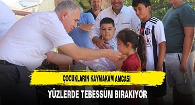 Çocukların Kaymakam Amcası Yüzlerde Tebessüm Bırakıyor