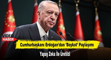 Cumhurbaşkanı Erdoğan'dan 'Boykot' Paylaşımı