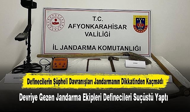 Definecilerin Şüpheli Davranışları Jandarmanın Dikkatinden Kaçmadı