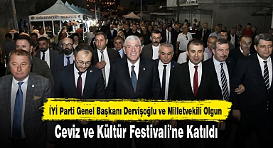 Dervişoğlu ve Olgun Ceviz ve Kültür Festivali'ne Katıldı