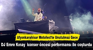 DJ Emre Kınay konser öncesi performansı ile coşturdu