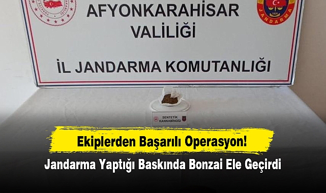 Ekiplerden Başarılı Operasyon!  Jandarma Yaptığı Baskında Bonzai Ele Geçirdi