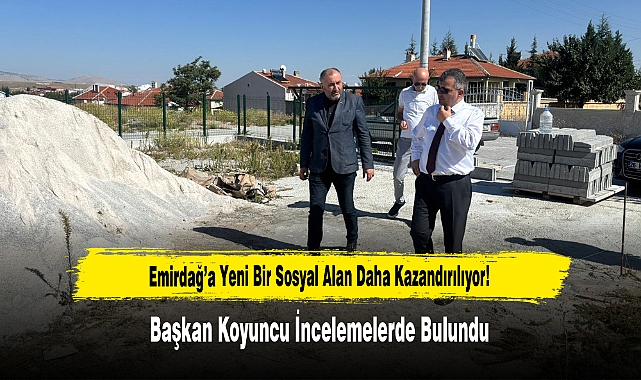 Emirdağ’a Yeni Bir Sosyal Alan Daha Kazandırılıyor