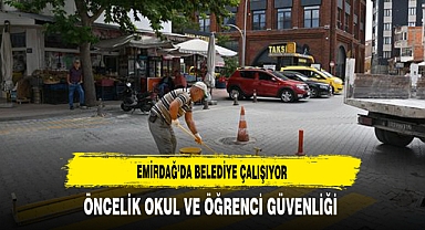 Emirdağ’da Belediye Çalışıyor Öncelik Okul ve Öğrenci Güvenliği