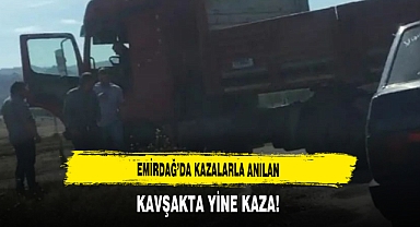 Emirdağ’da Kazalarla Anılan Kavşakta Yine Kaza!