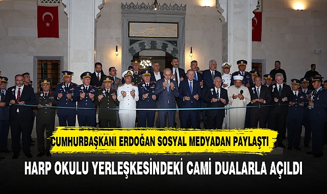 ERDOĞAN AÇILIŞA AİT KARELERİ SOSYAL MEDYA HESABINDAN PAYLAŞTI