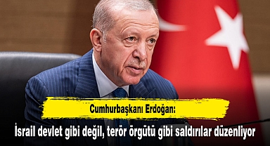 Erdoğan: İsrail devlet gibi değil, terör örgütü gibi saldırılar düzenliyor