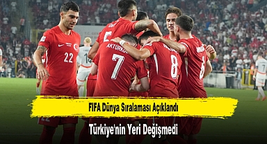FIFA Dünya Sıralaması Açıklandı: Türkiye'nin Yeri Değişmedi