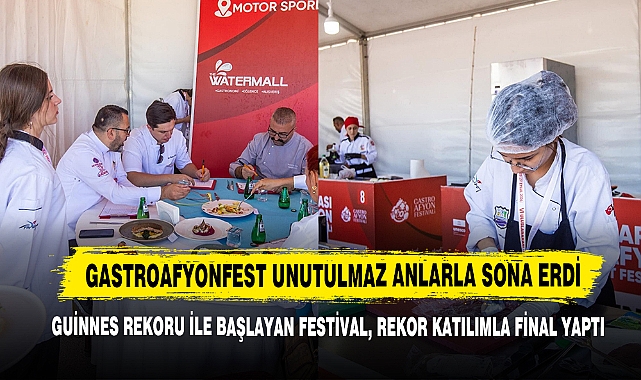 GastroAfyon Fest Unutulmaz Anlarla Sona Erdi